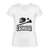 Playera Dama: Algodón Peinado Cuello V Miniatura
