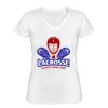 Playera Dama: Algodón Peinado Cuello V Miniatura