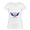 Playera Dama: Algodón Peinado Cuello V Miniatura