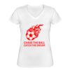 Playera Dama: Algodón Peinado Cuello V Miniatura