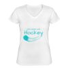 Playera Dama: Algodón Peinado Cuello V Miniatura