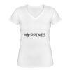 Playera Dama: Algodón Peinado Cuello V Miniatura