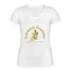 Playera Dama: Algodón Peinado Cuello V Miniatura