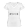 Playera Dama: Algodón Peinado Cuello V Miniatura