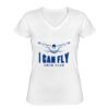 Playera Dama: Algodón Peinado Cuello V Miniatura