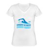 Playera Dama: Algodón Peinado Cuello V Miniatura