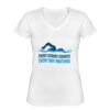 Playera Dama: Algodón Peinado Cuello V Miniatura
