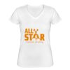 Playera Dama: Algodón Peinado Cuello V Miniatura