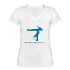 Playera Dama: Algodón Peinado Cuello V Miniatura